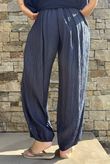 Cyril Crinkle Balloon Pant Navy